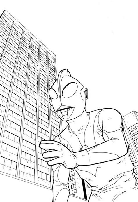 Mewarna Gambar Ultraman Tiga Ultraman 1 Coloring Page Free Printable