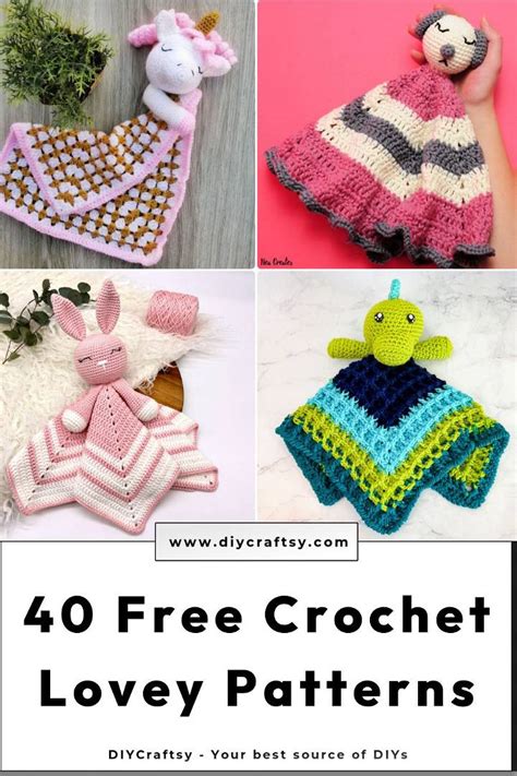 40 Free Crochet Lovey Patterns {pdf Pattern} Diy Crafts