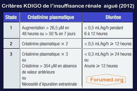 Pdf | the 2012 kidney disease: Critères KDIGO de l'insuffisance rénale aiguë 2012 - Santé ...
