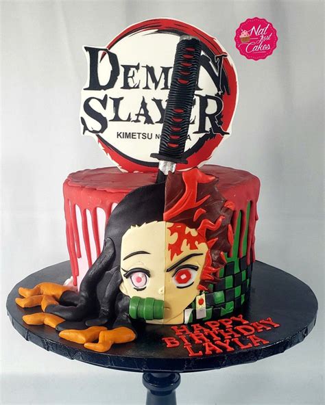 Demon Slayer Instagram Cake Anime Cake Amazing Cakes Just Cakes