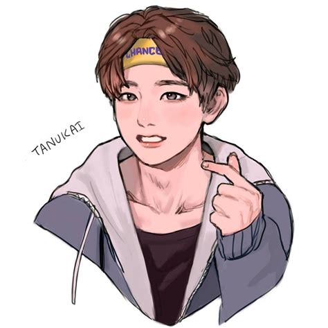 Tanukai 🍟 On Instagram Doodling Taes Forehead Hehe 🐶 Fan Art Bts