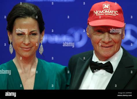 Former Formula One Driver Niki Lauda And His Wife Birgit Wetzinger