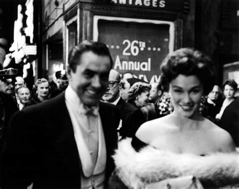 Tyrone Power And Linda Christian At The 26th Annual Academy Awards