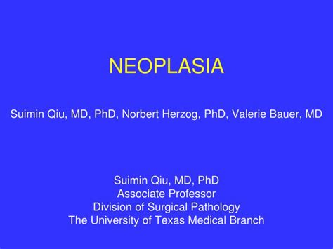 Ppt Neoplasia Powerpoint Presentation Free Download Id6330688