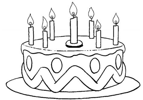 birthday cake coloring pages