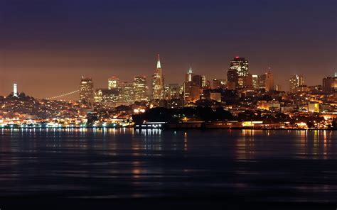 배경 화면 샌프란시스코 지평선 밤 캘리포니아 미국 1920x1200 Goodfon 1062634 배경 화면
