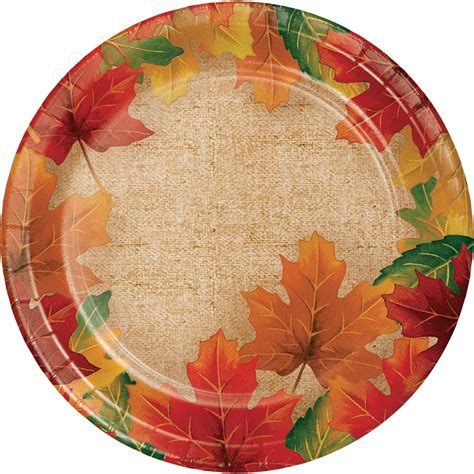 Rustic Leaves 8 34 Dia Paper Dinner Plate Case Of 216 Easy Fall Decor Fall Decor Diy