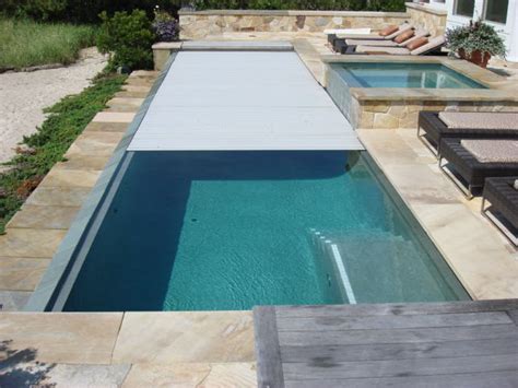 Residential Rigid Automatic Pool Cover Couture Outdoor