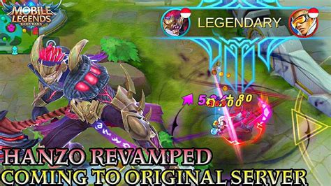 Hanzo Final Revamped Gameplay Mobile Legends Bang Bang YouTube