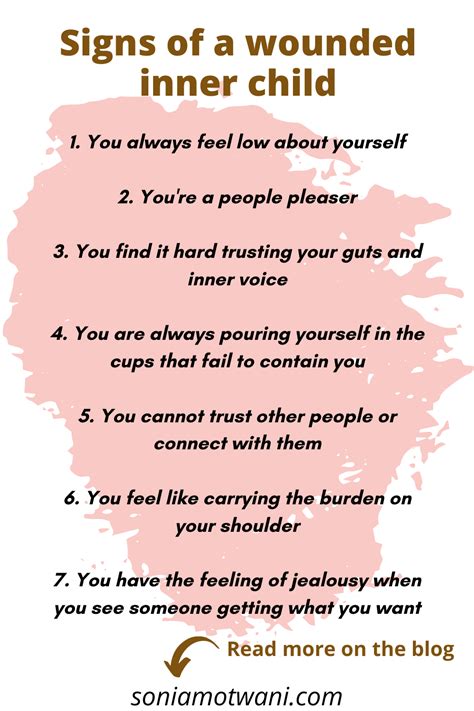 Here Are The Seven Signs Of Your Wounded Inner Child Inner Child