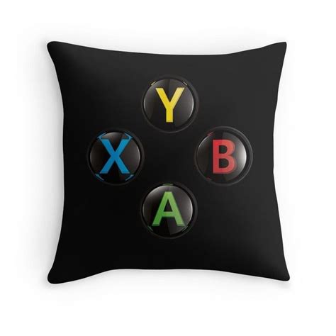 Xbox One Premium Buttons Throw Pillow Xboxbedroomdesign Gaming