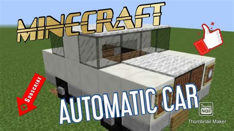 How To Make A Working Car In Minecraft Youtube