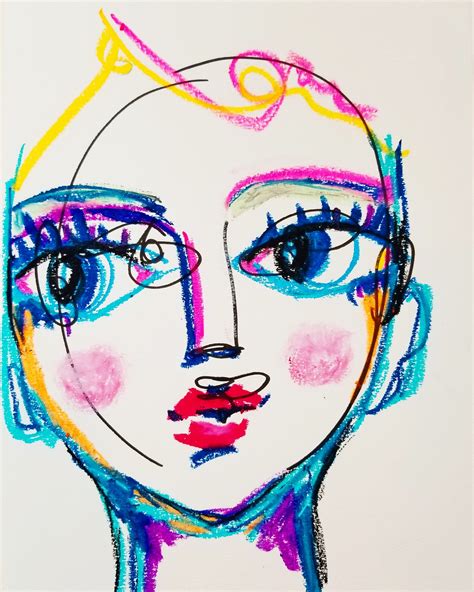 Abstract Portrait, Quirky Face, Quirky Art, Quirky ...