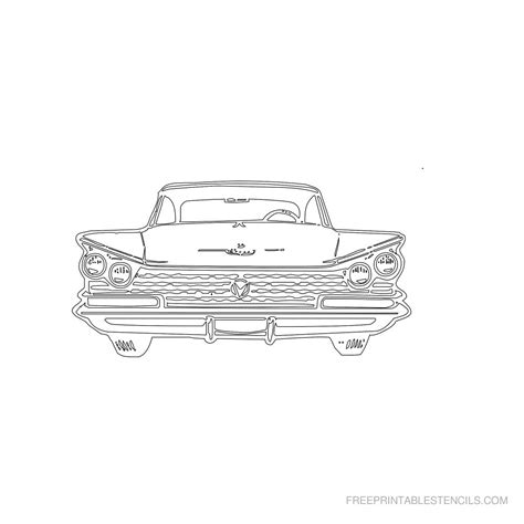 Free Printable Classic Car Stencils