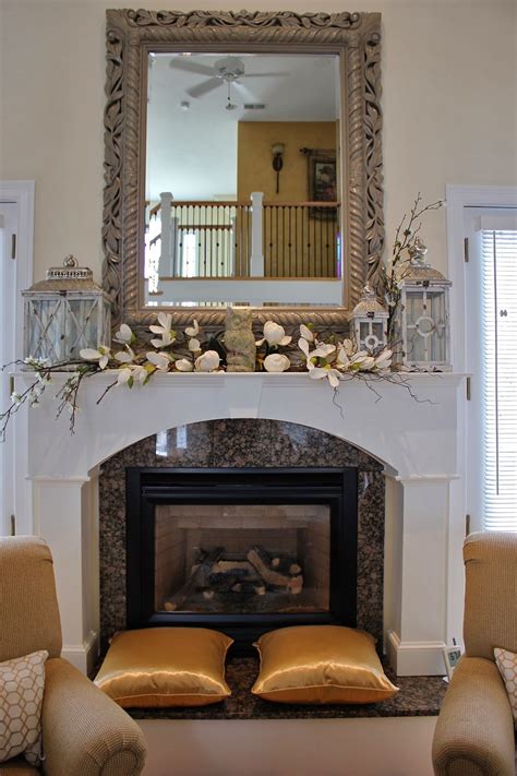 Maison Decor Styling A Mantle With Lanterns And Florals