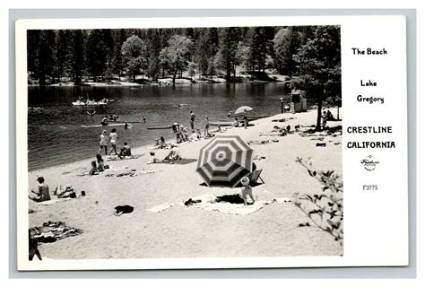 Vintage 1940s Sunbathers On Lake Gregory Beach Crestline California