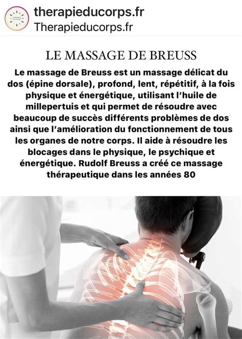 Le Massage De Breuss Breuss Massage Guérir