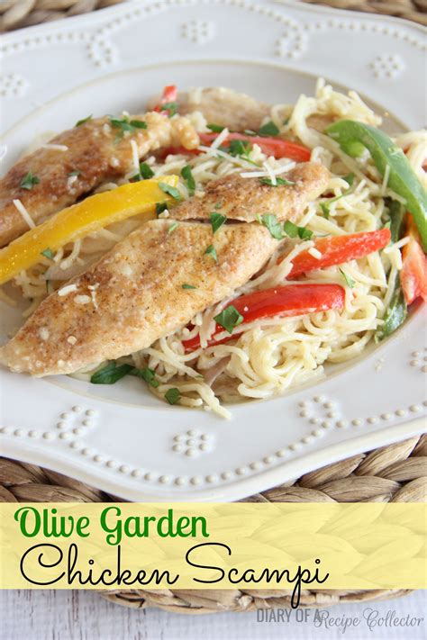 This copycat olive garden chicken fettuccine alfredo is perfect! Copycat Olive Garden Chicken Scampi - Diary of A Recipe ...