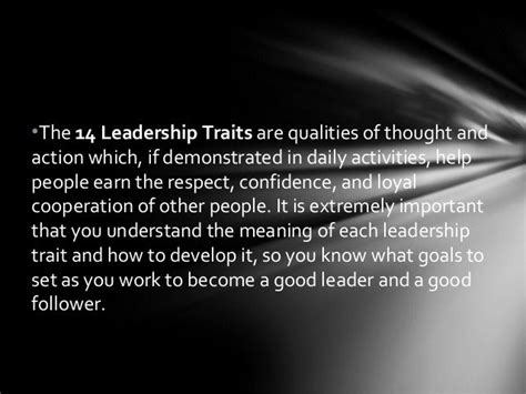 There Live To Ready 14 Leadership Traits