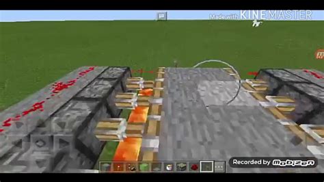 How To Build A Bridge With Redstone In Minecraft Pe Tutorial Youtube