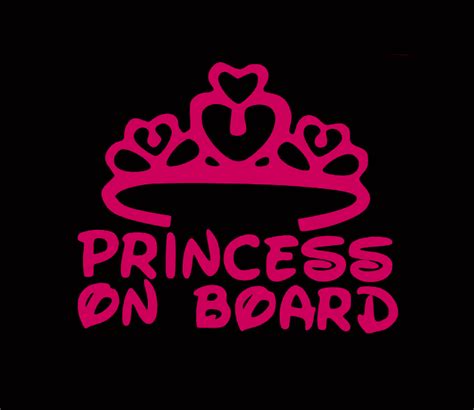 Crown Princess On Board Sticker Decal Baby On Board Store
