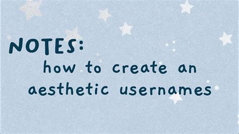 How To Create An Aesthetic Usernames YouTube