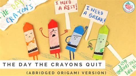 The Day The Crayons Quit By Drew Daywalt And Oliver Jeffers Animated