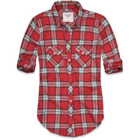 Abercrombie And Fitch Fallon Shirt 58 Liked On Polyvore Red Flannel