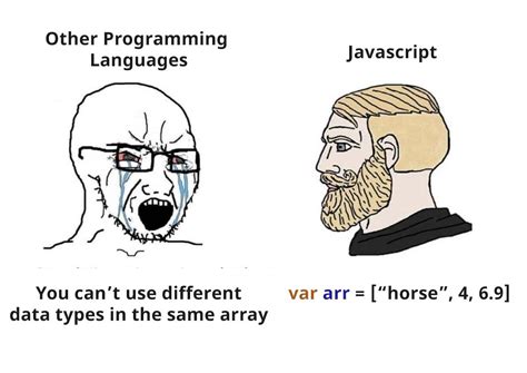 Chad Javascript Rprogrammerhumor