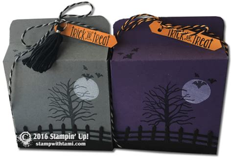 Video How To Make A Spooky Fun Halloween Treat Box Stampin Up