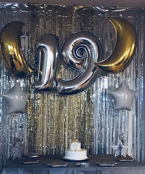 19th Birthday Party Star And Moon Theme Birthday Ideas For Her