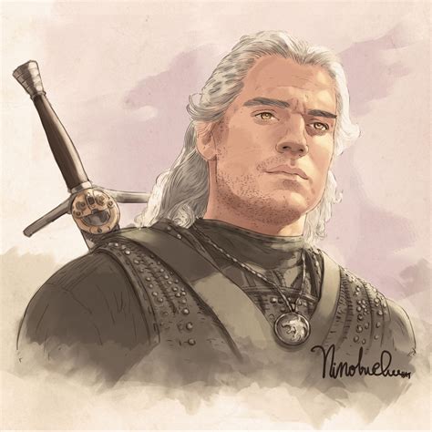 Geralt Of Rivia The Witcher Fan Art By Ninobw Chu On Deviantart