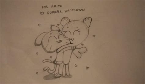 Gumball And Penny Hug ️ Amazing World Of Gumball Amino