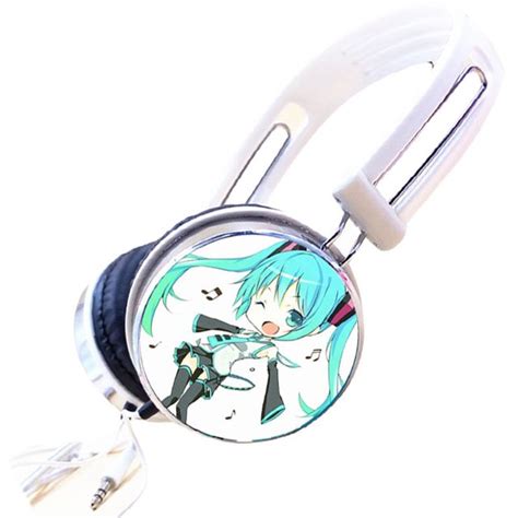 Mllse Hatsune Miku Anime Headphone Headphones Gaming Headset Gamer
