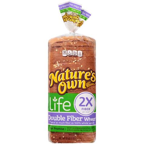 Nature S Own Double Fiber Wheat Bread Hy Vee Aisles Online Grocery