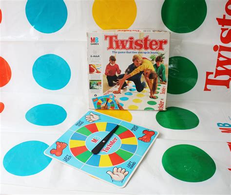 1986 Twister Game By Mb Games Vintage Board And Floor Game