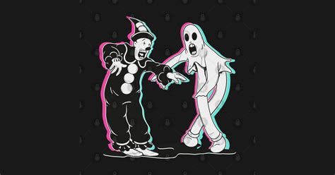 Fantasma Y Payaso Bailando Dancing Ghost T Shirt Teepublic