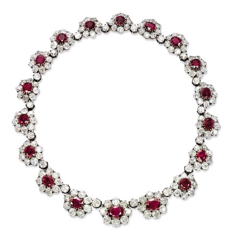 An Important Antique Ruby And Diamond Necklace Christies