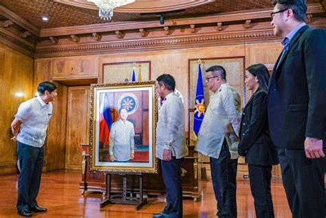 Marcos Jr Receives Painting From Artist Alvin Hipolito Inquirer News