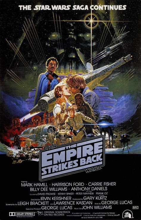 Star Wars Empire Strikes Back Movie Poster Art Ebay