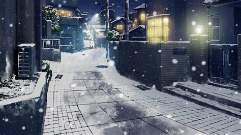 Anime Winter Scenery Wallpaper
