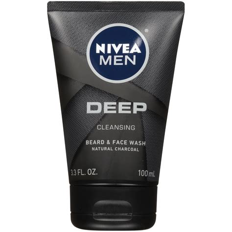 Nivea Men Deep Cleansing Beard And Face Wash 33 Oz Tube