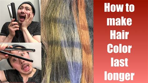 How To Make Hair Color Last Longer Youtube