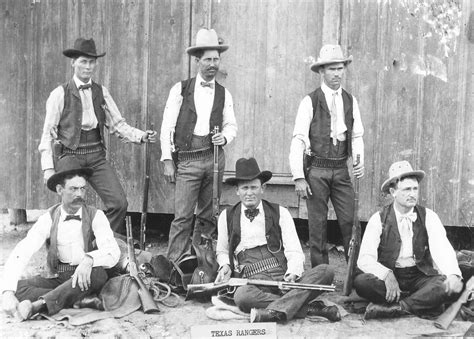 6 Texas Rangers With Guns In The Early 1900s Texas Rangers Texas