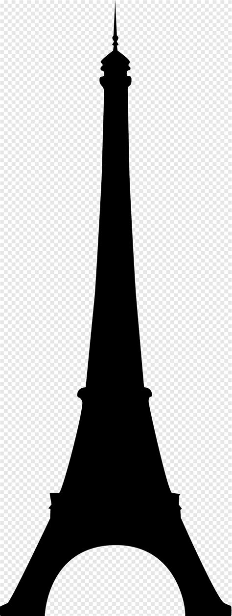 Эйфелева башня силуэт рисунок Эйфелева башня монохромный горизонт