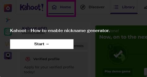 Kahoot How To Enable Nickname Generator