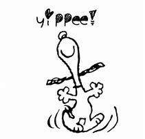 Snoopy Happy Dance Emoticon