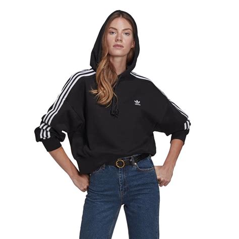 Buy Adidas Originals Womens Adicolor Classics Cropped Hoodie Black