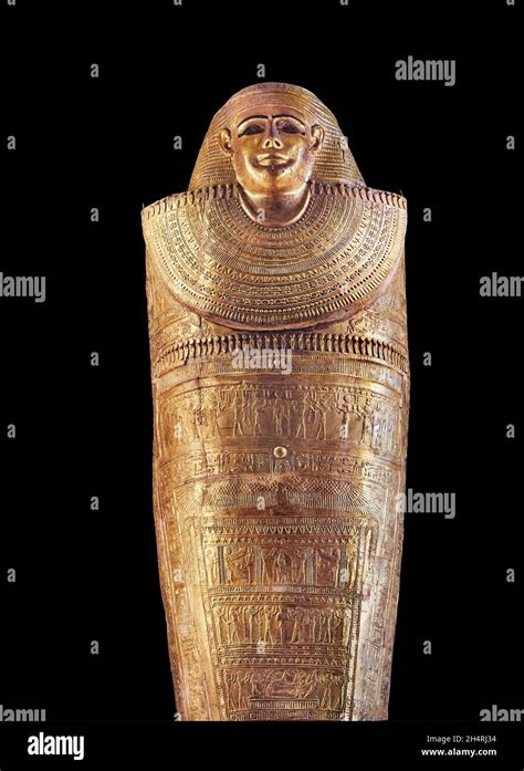 Ptolemaic Egyptian Mummy Gold Cartonnage Of A Lady Tacheretpaankh 332 30 Bc Gold Leaf