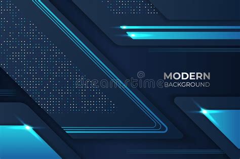 Modern Futuristic Diagonal Geometric Glow Blue In The Dark Background